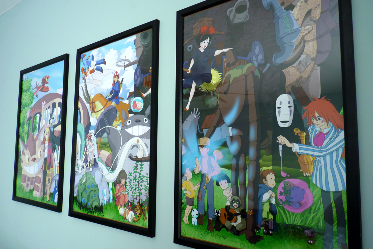 desiraewatts:  studioghifli:  My sister got me these Ghibli posters for my birthday