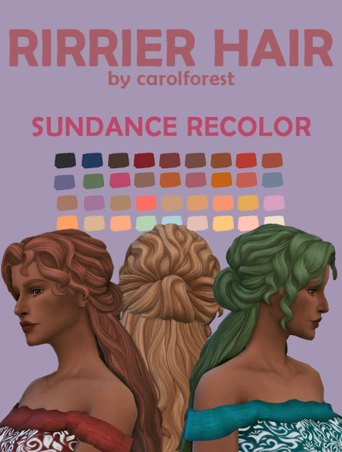 wildleafbat:As soon as I saw this hair by @carolforest I knew that I wanted to recolor it in Sundanc