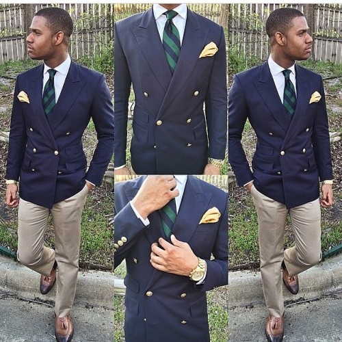 Dapper lifestyle featuring #MyASU’s @_konsultant and his timeless navy double breasted blazer 