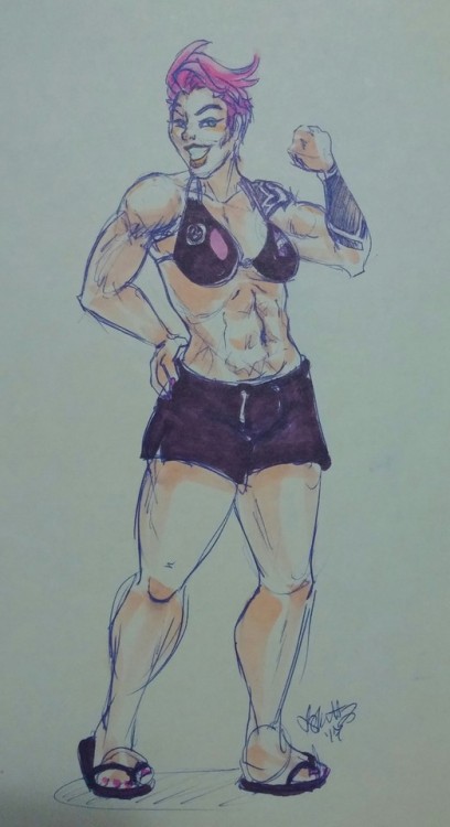 I’m sorry not-sorry for all the Zarya art. I love her. Its stupid, but such a fun character is also additional inspiration to stay strong and persevere.  I did weightlifting in highschool because I like being strong. I lifted parts at my old job