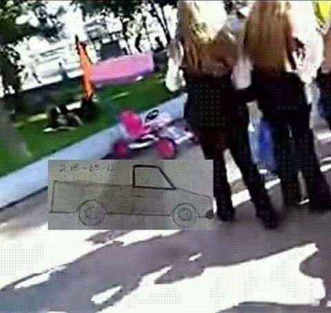 futubandera:  Aqui podemos ver el momento exacto en que fué arrollada