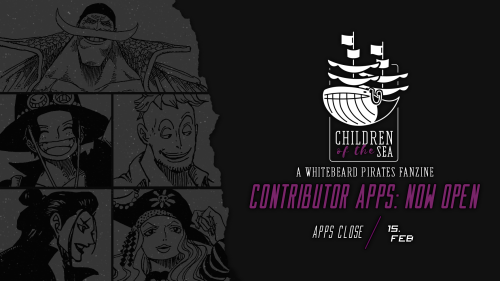 whitebeardpirateszine:‍☠️ ANCHORS AWEIGH!! It’s finally time pirates!! ‍☠️Children of the Sea: A Whi