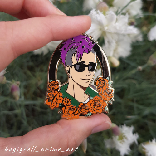 ♥ BANANA FISH themed enamel pins  ♥ ~Available on my WEBSHOP-hard enamels-approx 45mm -gold plating(