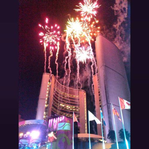 No party is complete without fireworks! #ParapanAmGames #Toronto2015 #TO2015 #paratough #closingcere