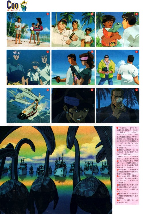 animarchive:    Tooi Umi kara Kita Coo anime film - interview with anime director Tetsuo Imazawa (Animage, 01/1994)      