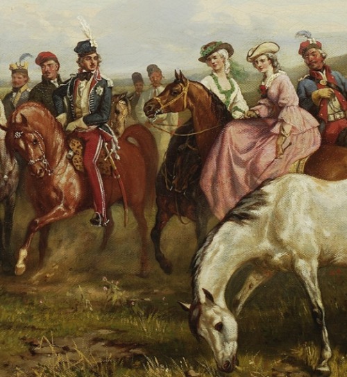 syuminiki-deactivated20201111:Juliusz Kossak, Mohort prezentujący stadninę, 1858.Source