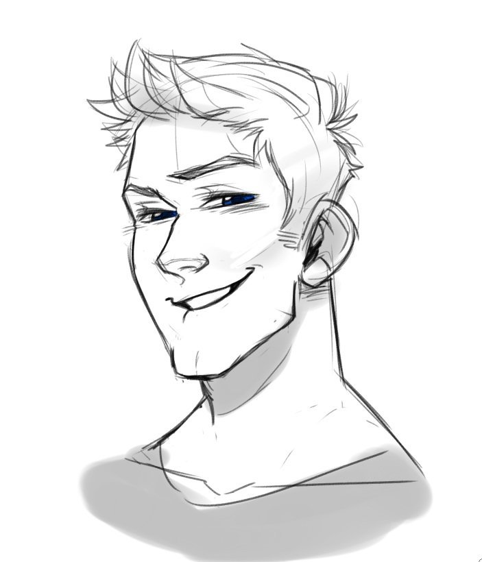 non-fatmilk:  I can only draw dad 76 as a young man apparently  People…. Like young