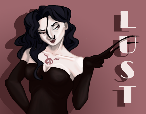 revolverocelittle: risalexandrart: FMA(b)’s Lust! Tried out a more painty style, and I’m