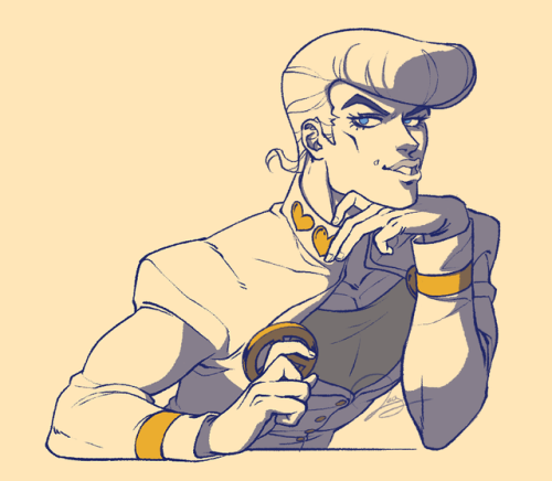 A good, sly Josuke for @sathinfection! His beautiful eyes constantly mesmerize me 