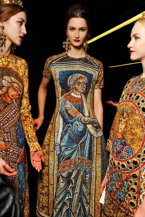 we-are-knight: ladolcevitabella: Dolce &amp; Gabbana F/W 2013 So, Byzantine fashion? Hell yes.