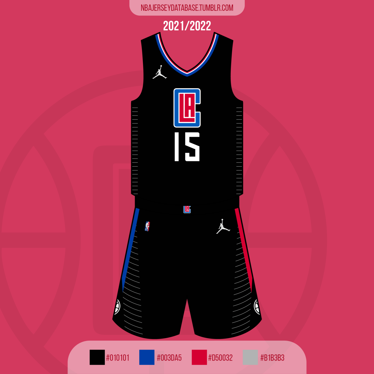 NBA Jersey Database, Los Angeles Clippers Earned Jersey 2020-2021