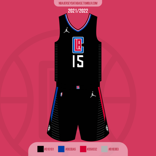 NBA Jersey Database, Los Angeles Clippers Statement Jersey 2020-Present