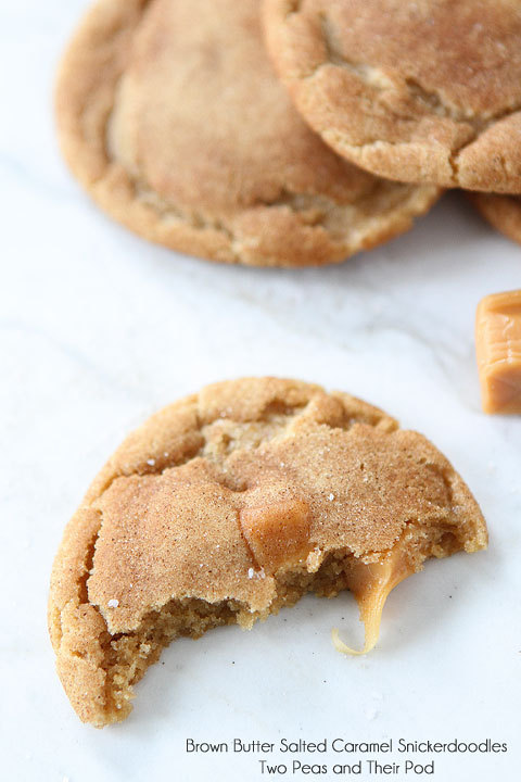 damnthatsdelicious:  Brown butter salted caramel snickerdoodle cookies See more at: Damn That’s Delicious