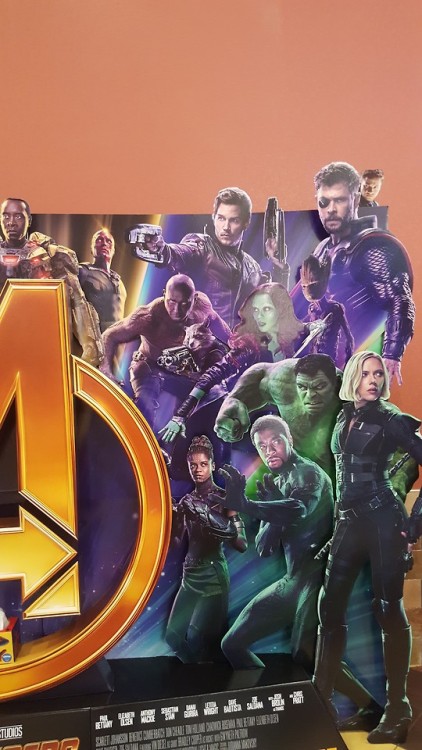 seachick:Shout out to whoever taped Hawkeye to the back of the Infinity War standee in the theater
