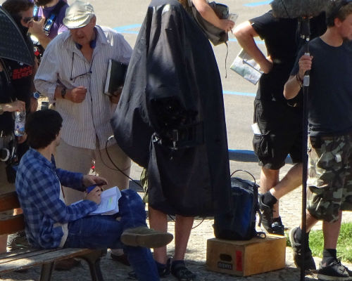 colinmorganismagical: Colin Morgan on the set of the movie Waiting For You in Ganges, Southern Franc