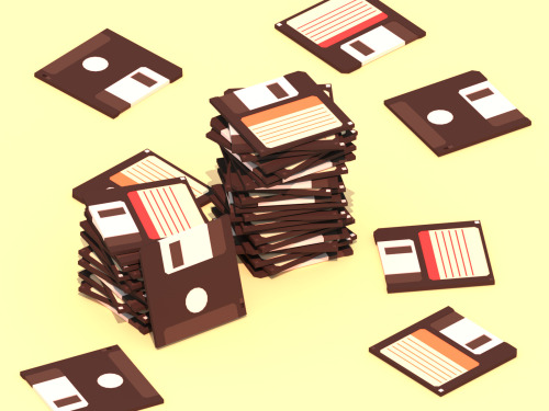 Floppy DisksI made some tweaks to an older artwork.