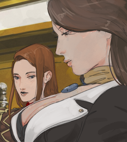 They are lesbians.(In the server with the fellas, we are playing the ace attorney games together and