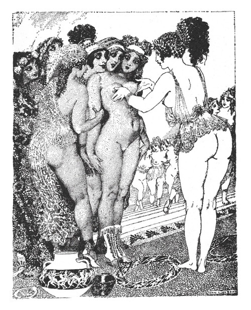 Norman LindsayPen drawing from Aristophanes’ Lysistrata, 1926