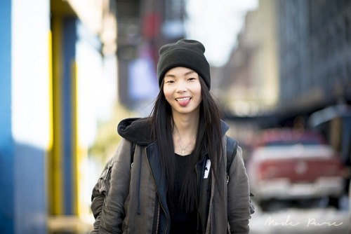 brownskinclub:  Xiao Wen Ju has the best street style 