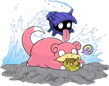 shelgon:Artwork from Slowpoke Paradise in Trainer Club