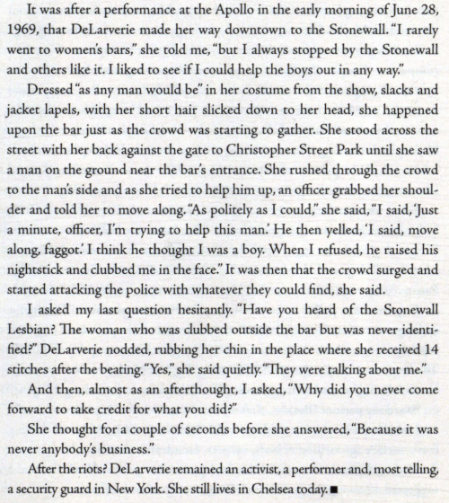 Stormé DeLarverie's Interview On The Stonewall Uprising For Curve Magazine Jan/Feb 2008