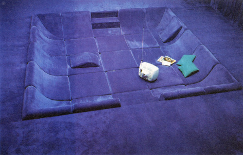 thegroovyarchives:70′s “Conversation Pit” FurnitureFrom How to Decorate Your Home Without Going Brok