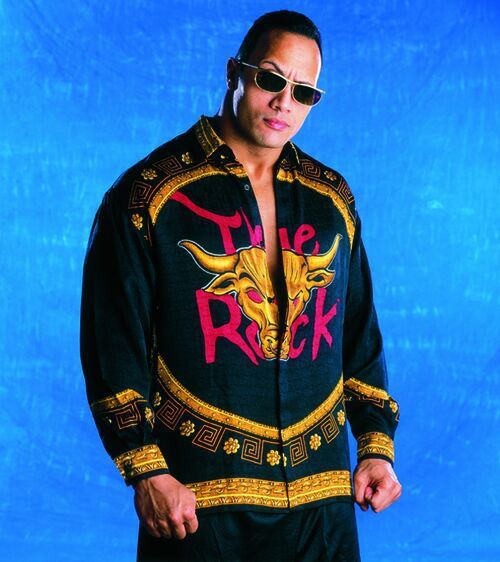 the rock versace shirt