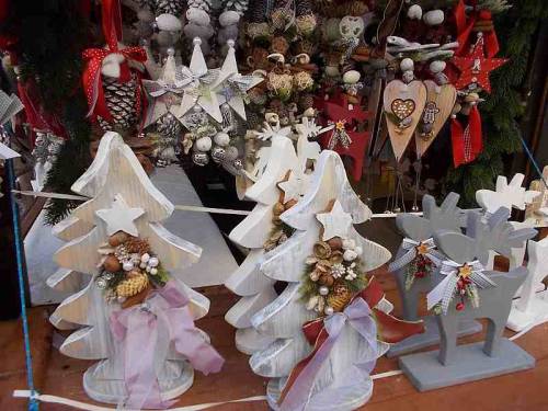 Merchandise offered for sale during Christmas market 2021 in the city Wroclaw, Poland.
