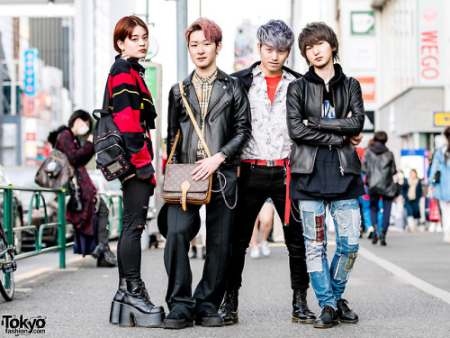 Japanese friends 19-year-old Maya, 19-year-old Takuro, 19-year-old Tomoya, and 20-year-old Aozora on