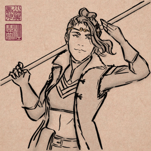 sevenredrobes:sketch-bird:grand sage beau! don’t forget about the other circlet-wearing badass