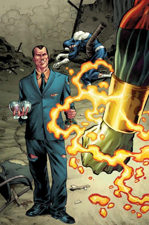 towritecomicsonherarms:  Favourite mainstream comic book villain tbhNorman Osborn/Green Goblin/Iron Patriot And he’s 3rd after The Dark Judges (from Judge Dredd) and The Plutonian (from irredeemable) on the all time listPersonally i just prefer it when