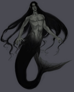 krovav:I’ve been itching to draw some mermay art so have a mernecromancer