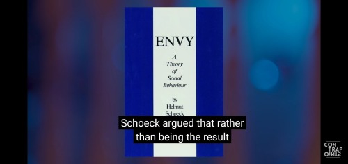 duxwontobey:brendanicus:ContraPoints apparently just posted a long ass video on “Envy” where she unironically cited right wing libertarian “sociologist” Helmut Schoeck who famously claimed white people only gave Black people rights after WW2 cause