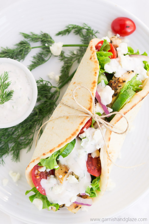 do-not-touch-my-food:
“  Greek Chicken Gyros with Tzatziki Sauce
”