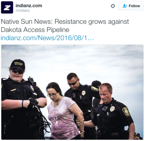 the-movemnt: Hundreds of Native American protesters temporarily stopped construction of the Dakota 