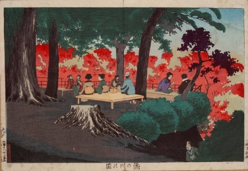 Artist: Kobayashi KiyochikaTitle: View of Takinogawa — 瀧の川の図Date:1877