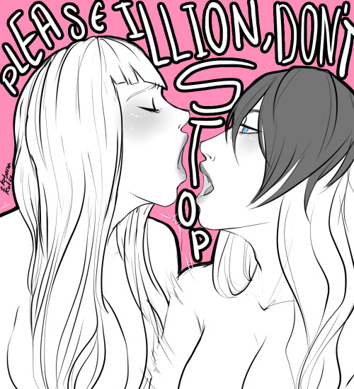 originalike:  I hope it works as cute too  (✿◠‿◠)  Cute lesbians <3 Follow me there for more of my ocs!