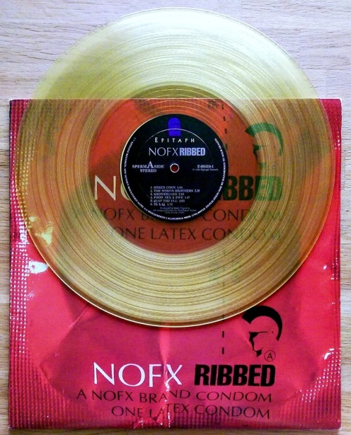 Porn guldsevinyl:  NOFX - Ribbed LP1st press /500 photos