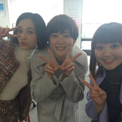 teammizuhara: Kiko Mizuhara with Juri Ueno and Kanako Yanagihara - Kazoku No Katachi cast