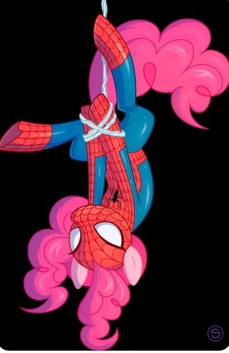 sapphire-knight: Spider-pinkie, regina delle feste in maschera, come sempre  