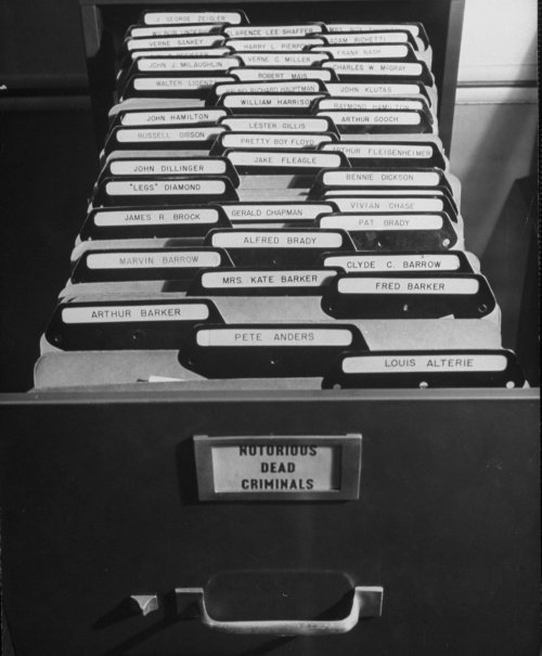 1944 The FBI&rsquo;s fingerprint files A place for every print, and every print in its place Vie