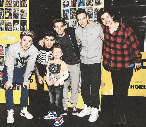   The boys with Jonah, 5 year old boy who has leukemia and the boys are his favourite