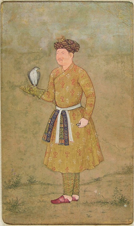 Khan ‘Alam, Mughal Emperor Jahangir’s Falconer and His Ambassador to Iran, With a Falcon, 1610
