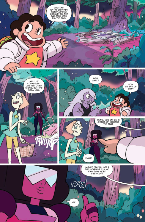 kaboomcomics:  NEW STEVEN UNIVERSE COMICS!!!!!!!! Ahem. Steven Universe and the Crystal Gems #1 hits comic shops next week, 3/16, so don’t miss out! The delightful team of Josceline Fenton and Chrystin Garland talk about the series on Newsarama. 