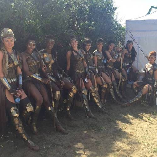 dcfilms:The Amazons on the set of Wonder Woman (2017)