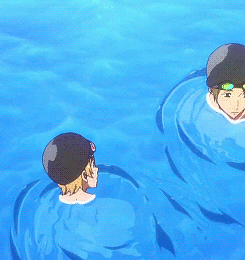 haiyse:  Haru being a sweetheart and helping Rei 