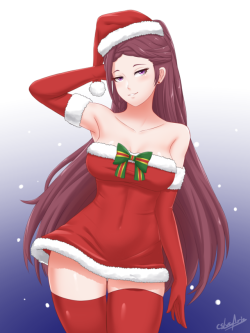   #237   &ldquo;So this is what people wear during the holiday season on your world, darling?&rdquo;   Man, I love Fire Emblem Heroes. There are multiple versions in the December Batch on my Patreon of her in various combinations of the above.  Patreon