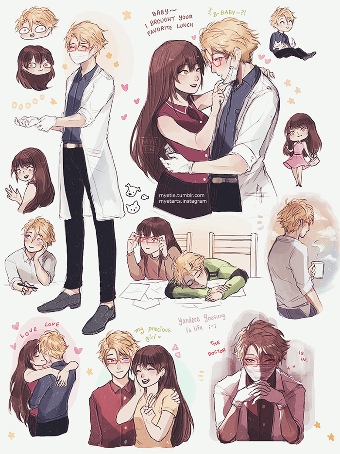 myetie:  Yoosung Sketchdump!I LOVE THIS BOY SO MUCH KJSDFHKJSDHG(Higher res was part