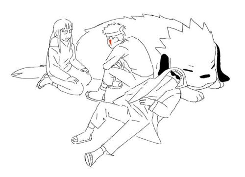 shittilydrawing: shittilydrawing: shittilydrawing: chucklin cause that last akamaru is just….