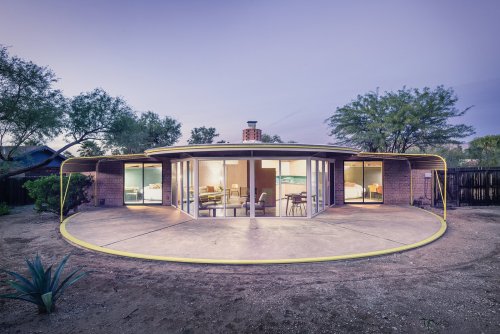 moodboardmix:  1952 Ball-Paylore House, Tucson, Arizona,  An early example of a passive solar design!Designed by Architect Arthur T. Brown,the Tucson Historic Preservation Foundation   @empoweredinnocence 